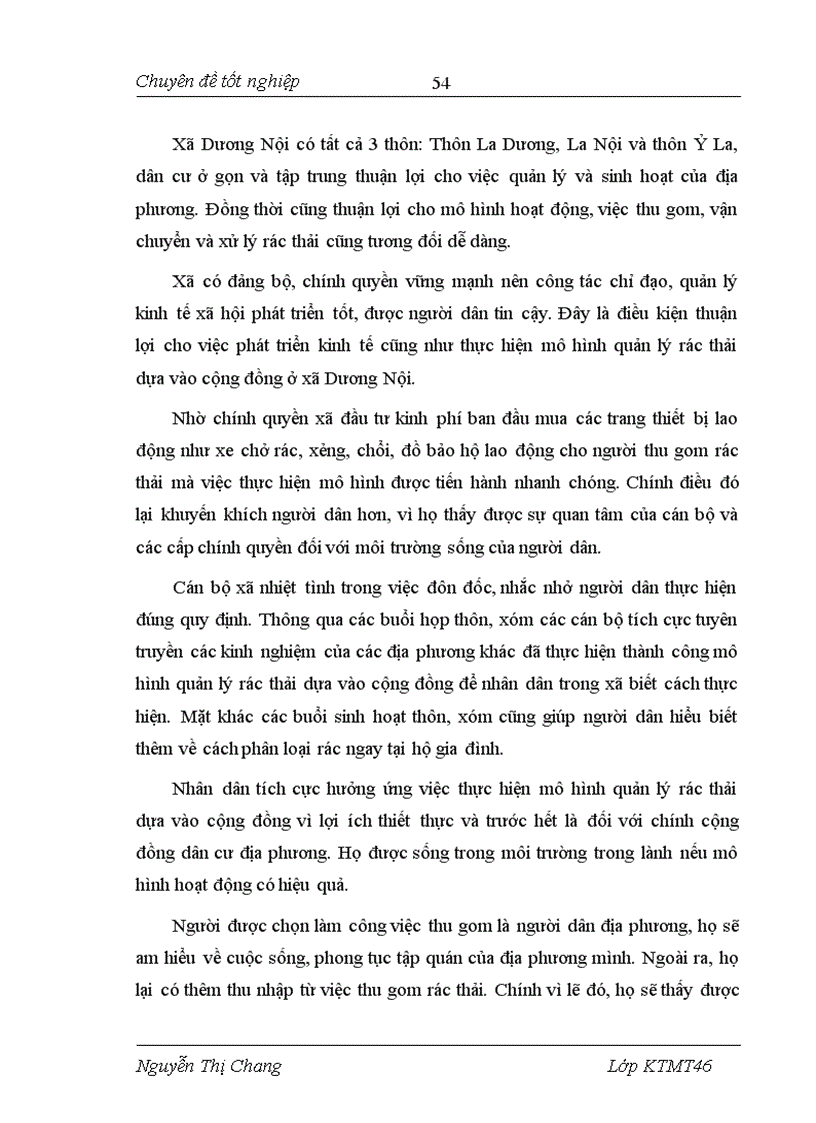 image for page Nghiên cứu mô hình quản lý rác thải dựa vào cộng đồng ở xã Dương Nội thành phố Hà Đông tỉnh Hà Tây