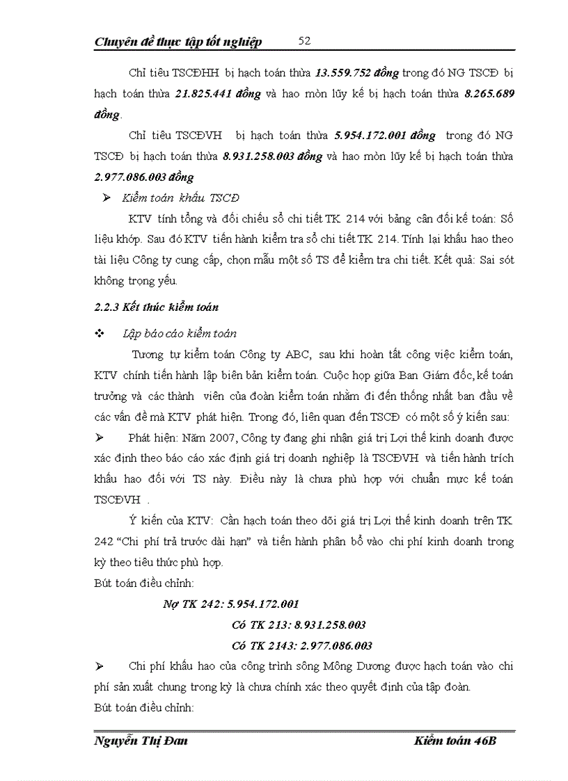 image for page Hoàn thiện kiểm toán TSCĐ trong kiểm toán BCTC do Công ty kiểm toán và dịch vụ tin học AISC Chi nhánh Hà Nội thực hiện
