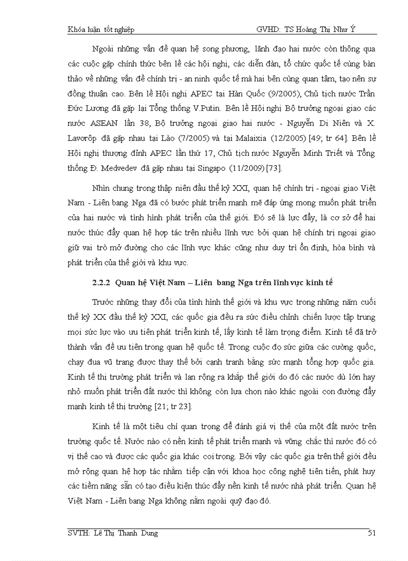 image for page Quan hệ Việt Nam Liên Bang Nga trong thập niên đầu thế kỷ XXI