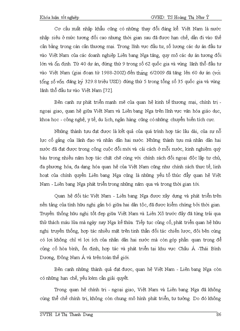 image for page Quan hệ Việt Nam Liên Bang Nga trong thập niên đầu thế kỷ XXI