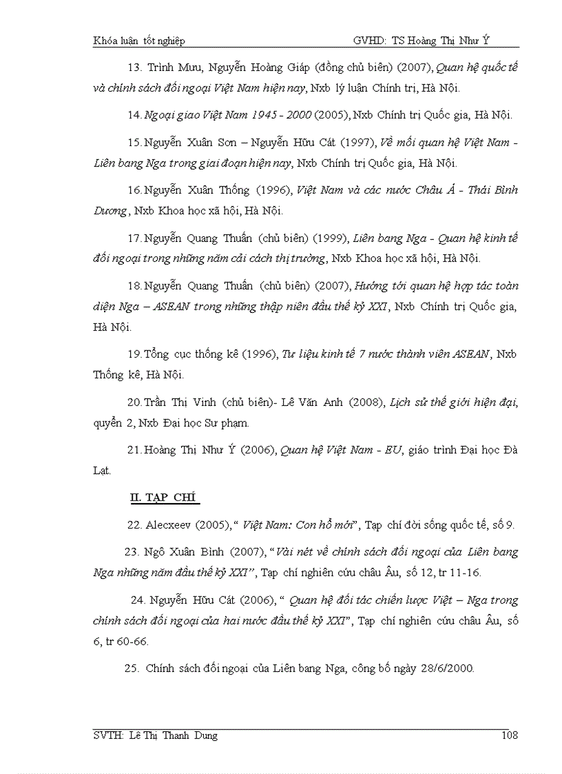 image for page Quan hệ Việt Nam Liên Bang Nga trong thập niên đầu thế kỷ XXI