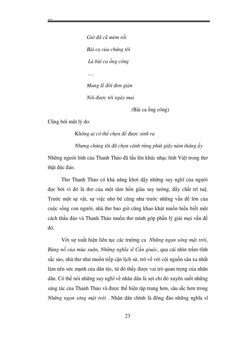 image for page Hình tượng nhân dân và người chiến sĩ trong thơ Thanh Thảo