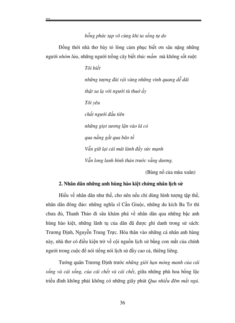 image for page Hình tượng nhân dân và người chiến sĩ trong thơ Thanh Thảo