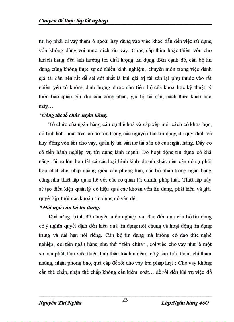 image for page Giải phát nâng cao chất lượng tín dụng trung và dài hạn tại NHNo PTNT Huyện Can Lộc