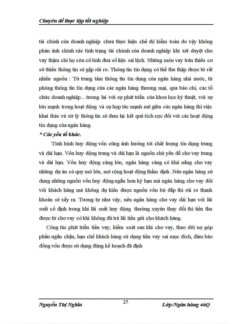 image for page Giải phát nâng cao chất lượng tín dụng trung và dài hạn tại NHNo PTNT Huyện Can Lộc