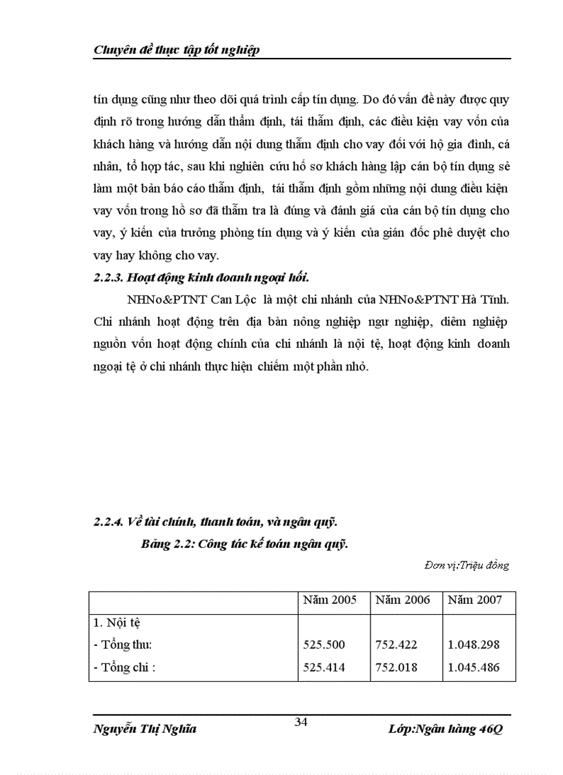 image for page Giải phát nâng cao chất lượng tín dụng trung và dài hạn tại NHNo PTNT Huyện Can Lộc