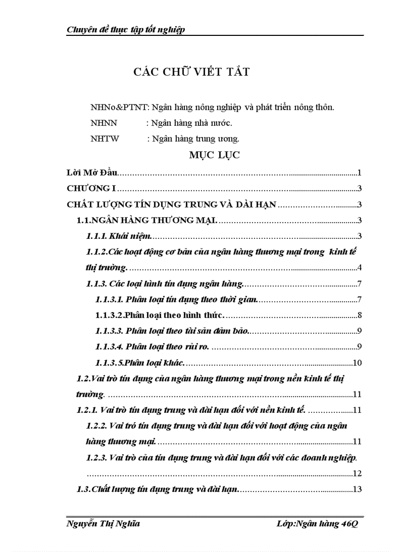 image for page Giải phát nâng cao chất lượng tín dụng trung và dài hạn tại NHNo PTNT Huyện Can Lộc