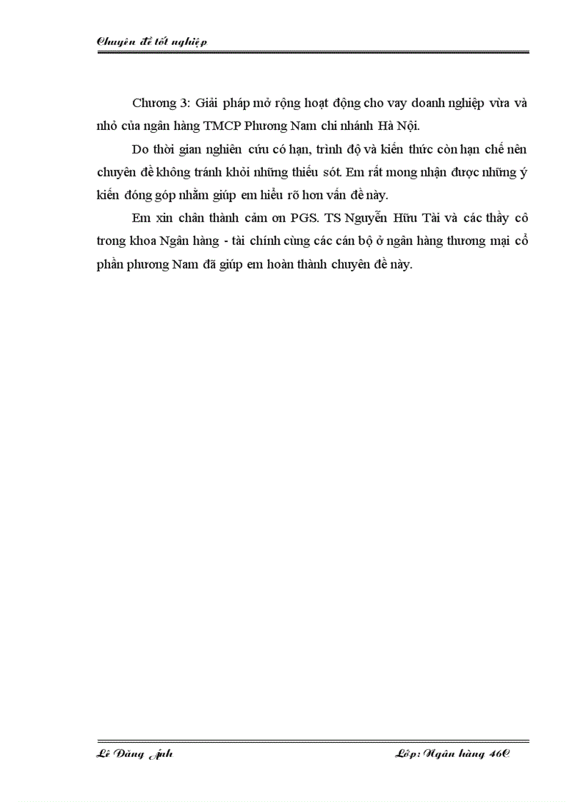 image for page Mở rộng hoạt động cho vay doanh nghiệp vừa và nhỏ của ngân hàng thương mại cổ phần Phương Nam chi nhánh Hà Nội