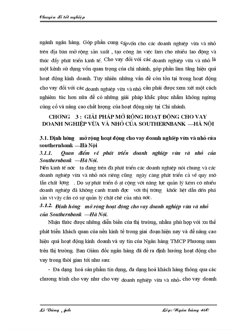 image for page Mở rộng hoạt động cho vay doanh nghiệp vừa và nhỏ của ngân hàng thương mại cổ phần Phương Nam chi nhánh Hà Nội