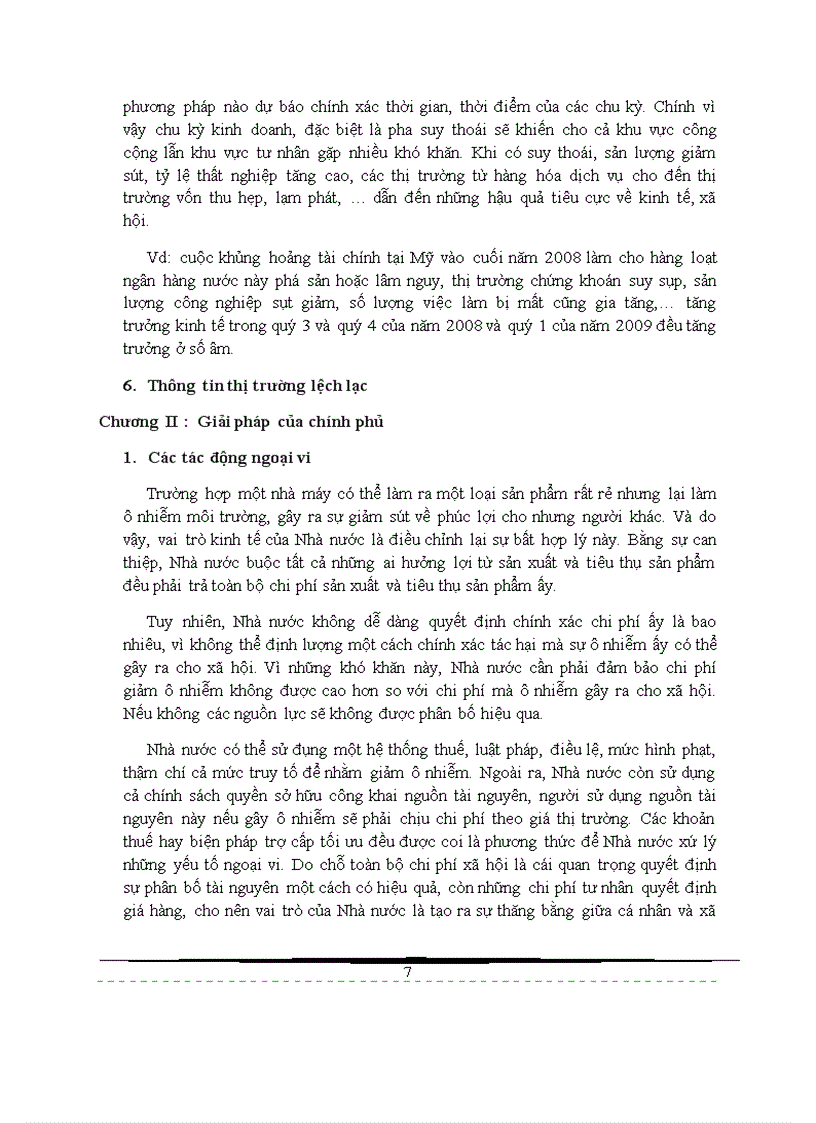 image for page Khiếm khuyết của hệ thống thị trường cạnh tranh Và giải pháp của chính phủ để sửa chữa các khiếm khuyết đó