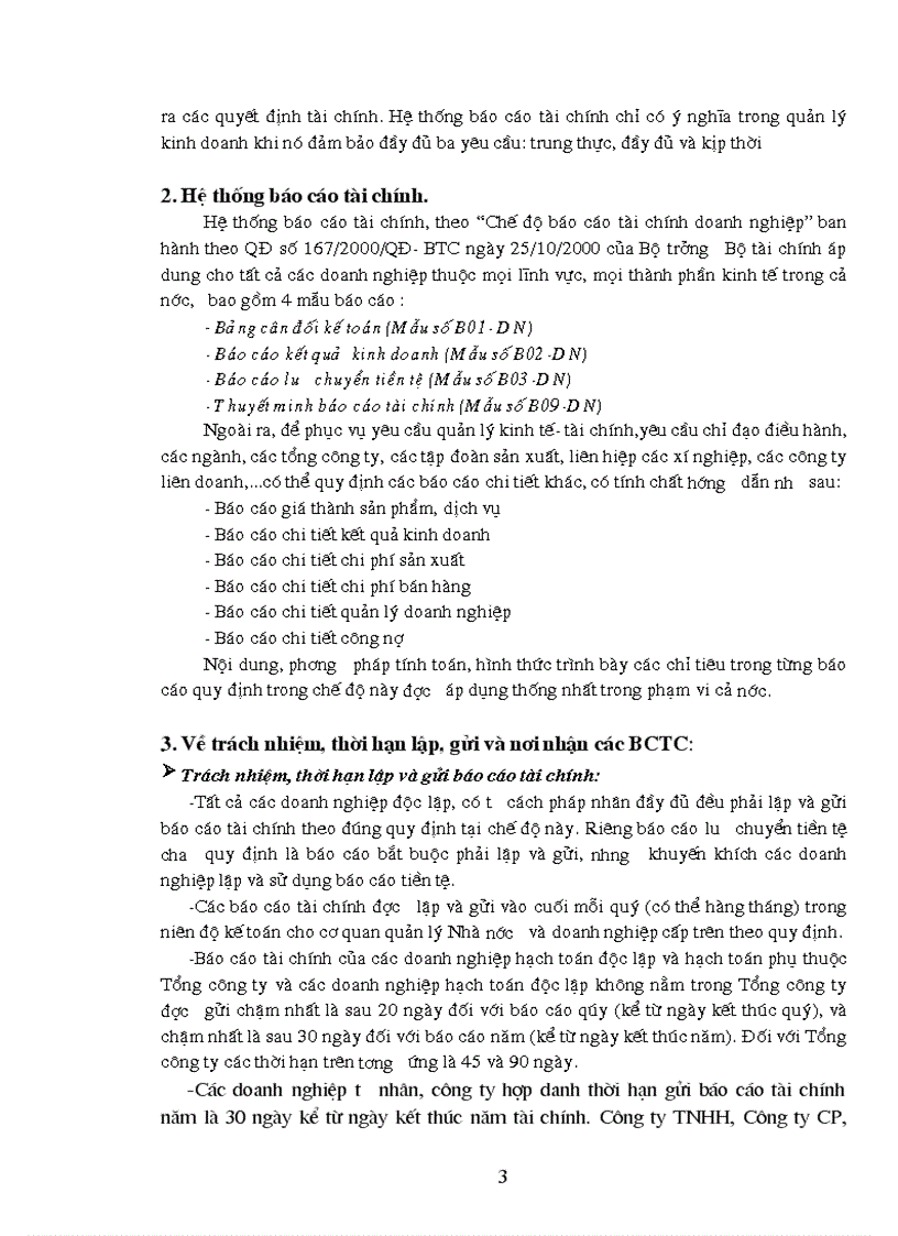 Về phư ơng pháp lập và kiểm tra các chỉ tiêu trên hệ thống báo cáo kế toán tài chính của doanh nghiệp Việt Nam hiện hành
