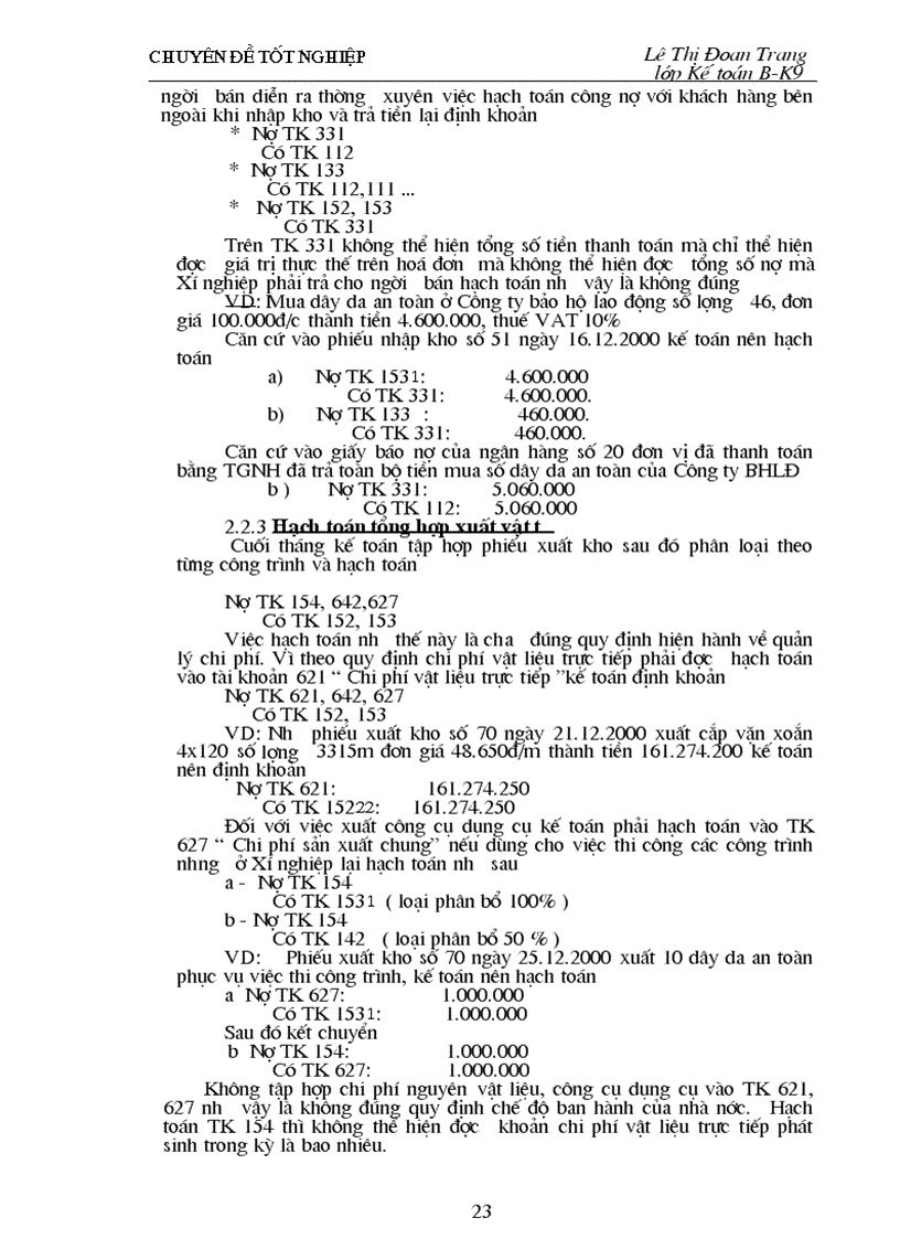 image for page Tổ chức hạch toán nguyên vật liệu công cụ dụng cụ trong các doanh nghiệp