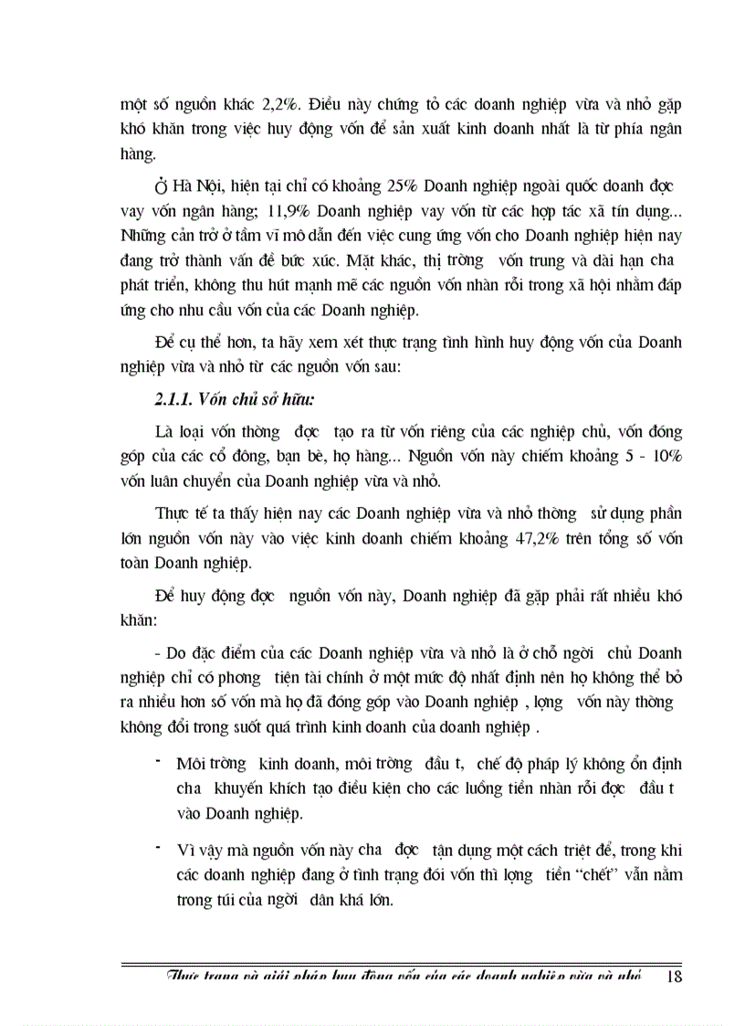 image for page Thực trạng và giải pháp huy động vốn của các Doanh nghiệp vừa và nhỏ