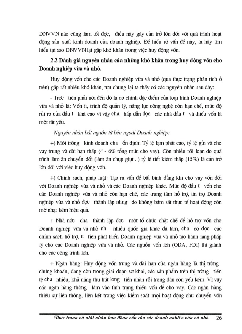 image for page Thực trạng và giải pháp huy động vốn của các Doanh nghiệp vừa và nhỏ