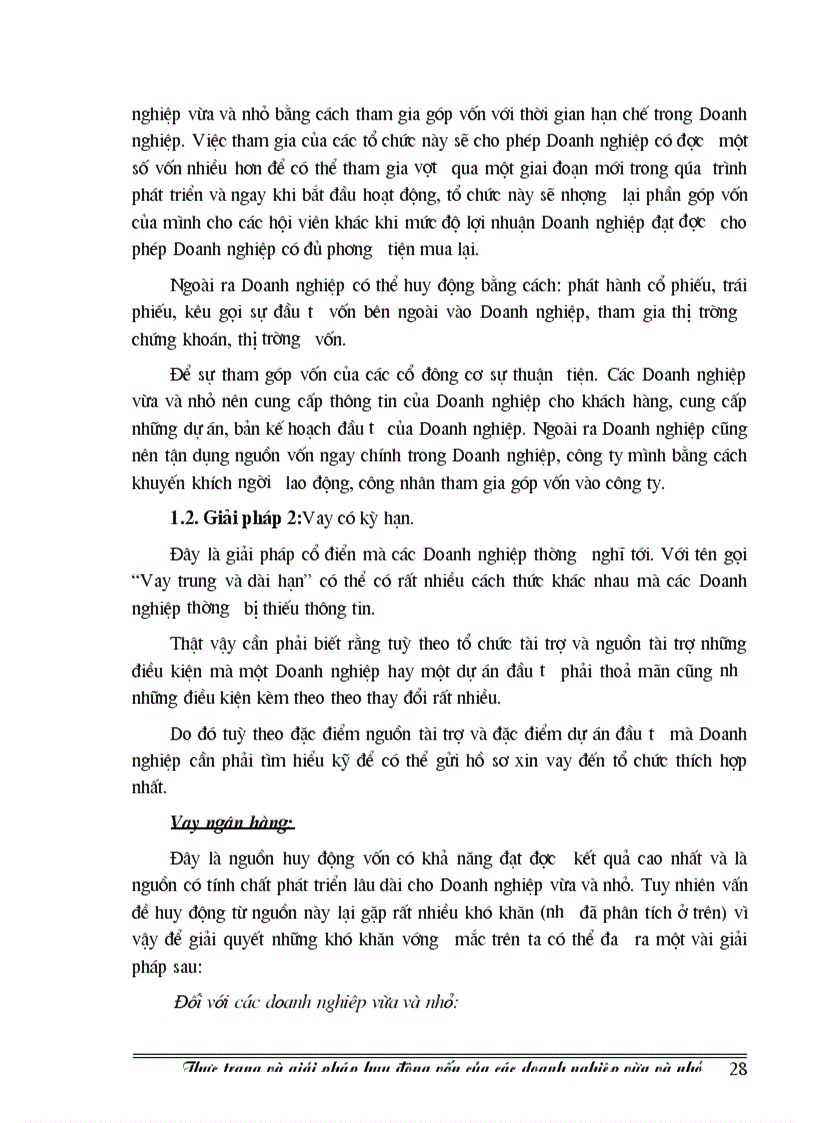 image for page Thực trạng và giải pháp huy động vốn của các Doanh nghiệp vừa và nhỏ