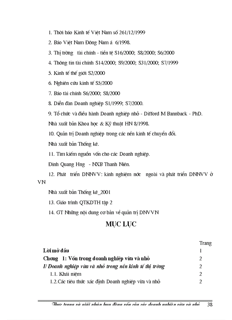 image for page Thực trạng và giải pháp huy động vốn của các Doanh nghiệp vừa và nhỏ