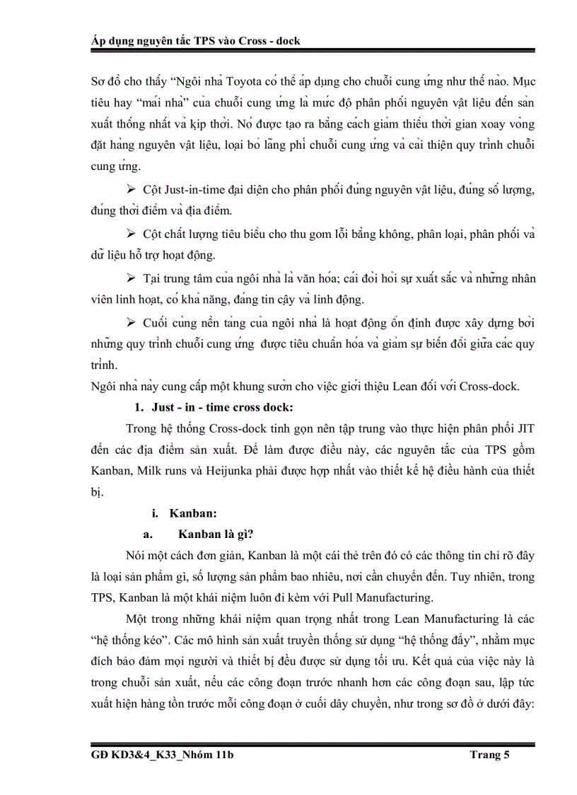 image for page Áp dụng nguyên tắc TPS vào Cross dock