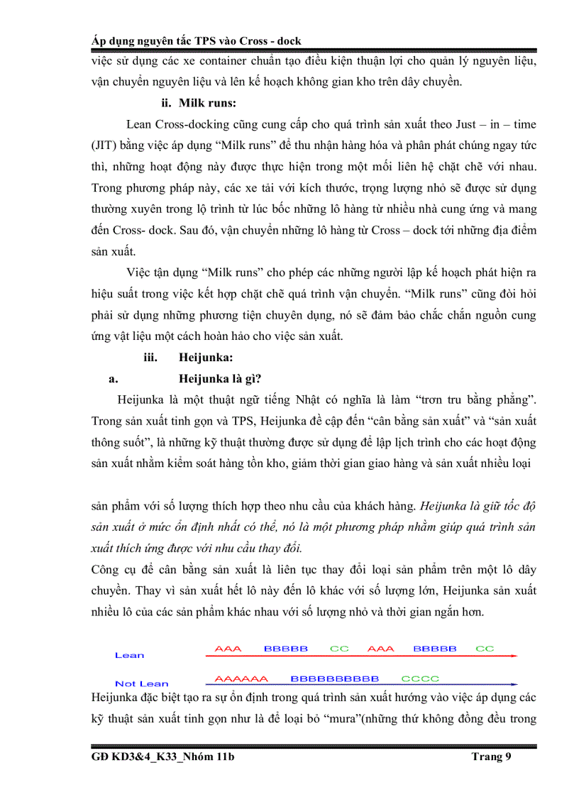image for page Áp dụng nguyên tắc TPS vào Cross dock