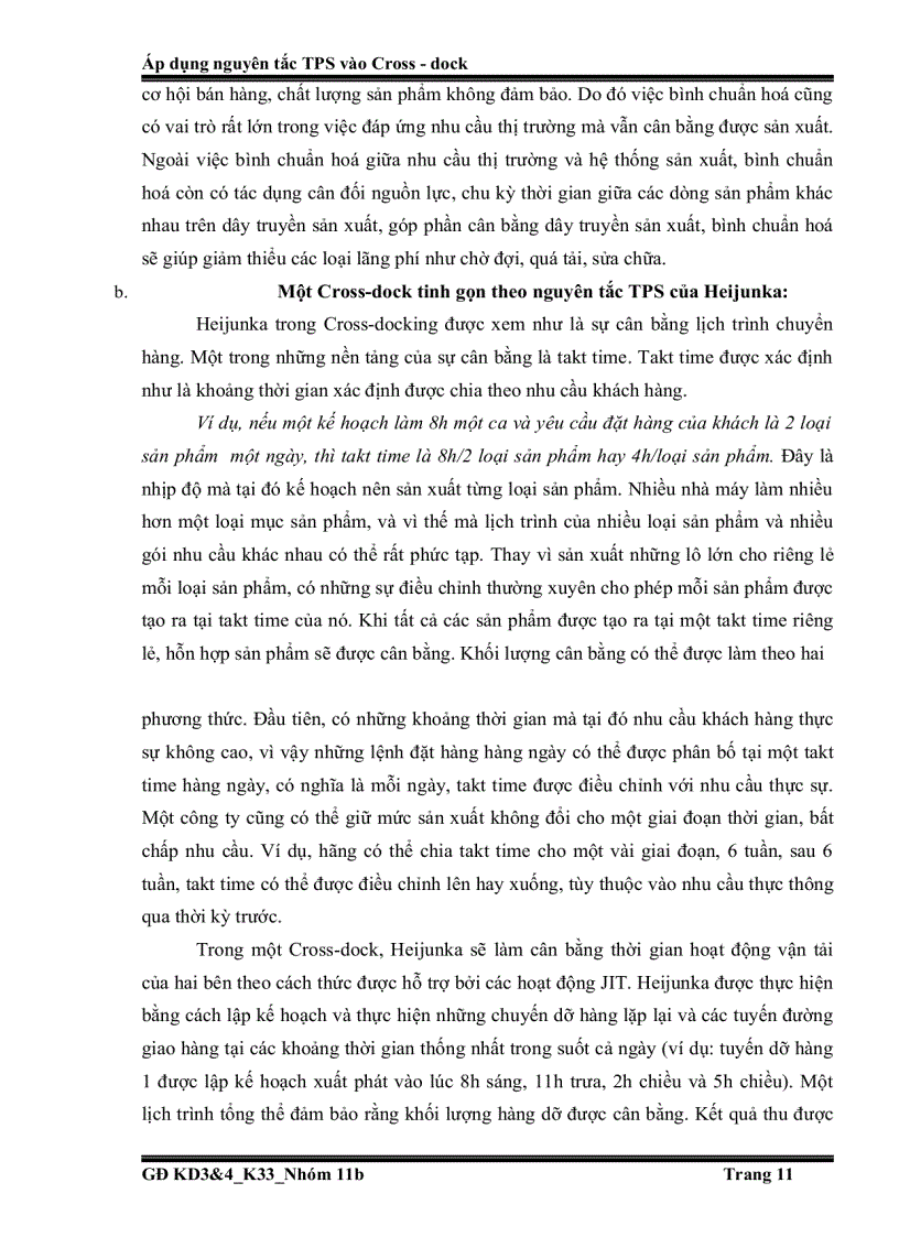 image for page Áp dụng nguyên tắc TPS vào Cross dock