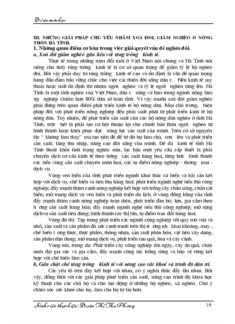 image for page Giải pháp chủ yếu nhằm xoá đói giảm nghèo ở nông thôn hà tĩnh