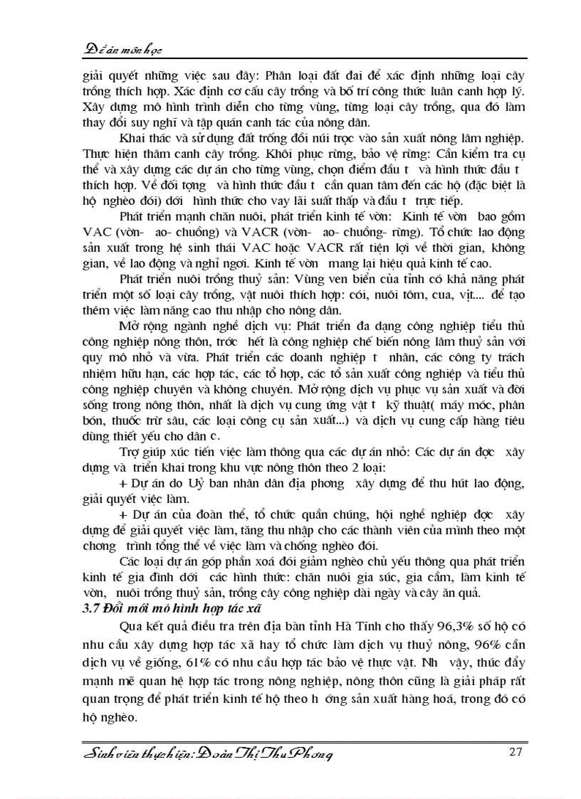 image for page Giải pháp chủ yếu nhằm xoá đói giảm nghèo ở nông thôn hà tĩnh