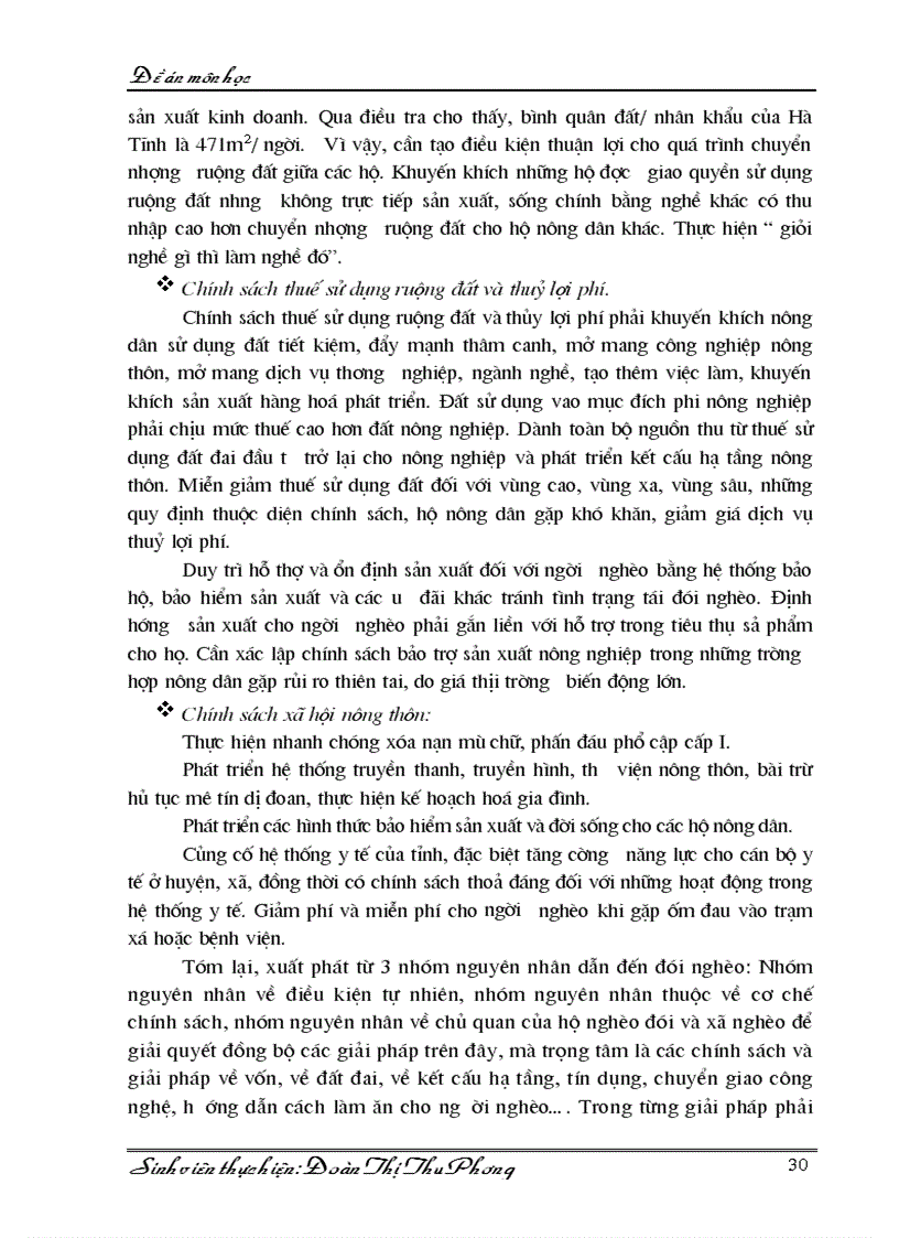 image for page Giải pháp chủ yếu nhằm xoá đói giảm nghèo ở nông thôn hà tĩnh