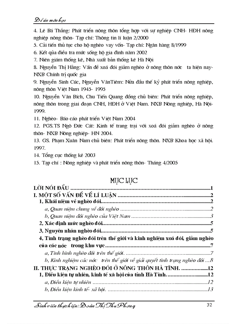 image for page Giải pháp chủ yếu nhằm xoá đói giảm nghèo ở nông thôn hà tĩnh