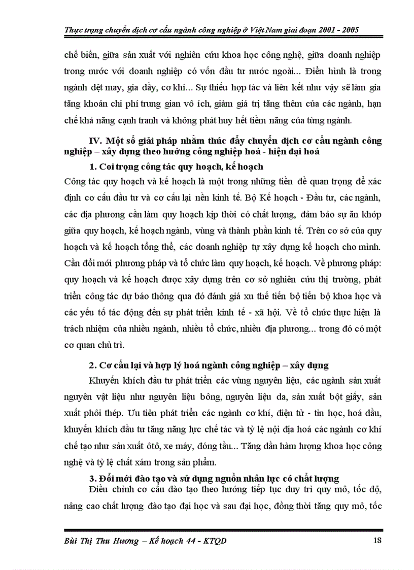 image for page Thực trạng chuyển dịch cơ cấu ngành công nghiệp ở Việt Nam giai đoạn 2001 2005