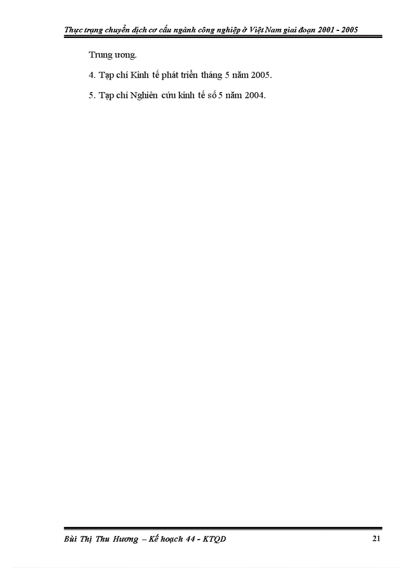 image for page Thực trạng chuyển dịch cơ cấu ngành công nghiệp ở Việt Nam giai đoạn 2001 2005