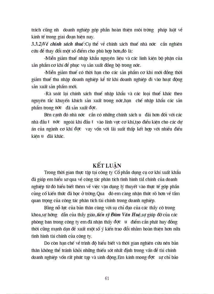 image for page Phân tích tình hình tài chính tại công ty dụng cụ cổ phần cơ khí xuất khẩu