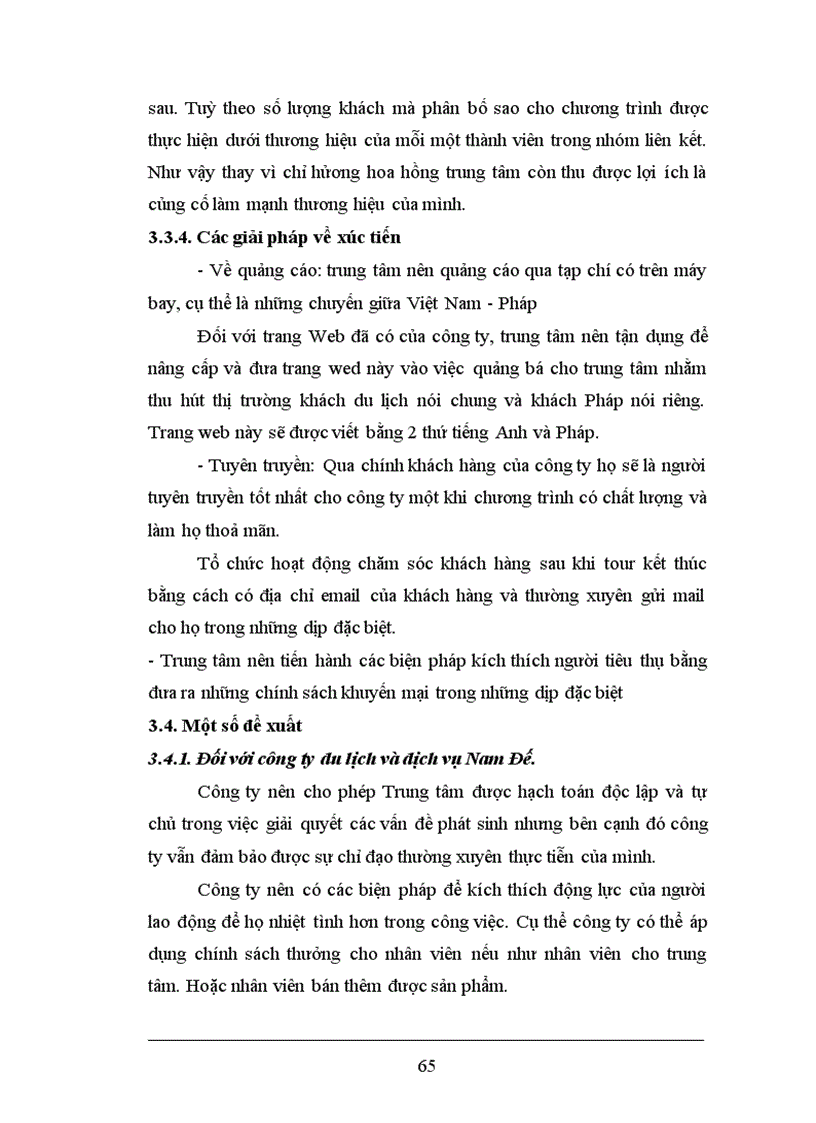 image for page Vận dụng Marketing hỗn hợp nhằm thu hút thị trường khách Pháp tại trung tâm du lịch quốc tế và du học Nam Đế