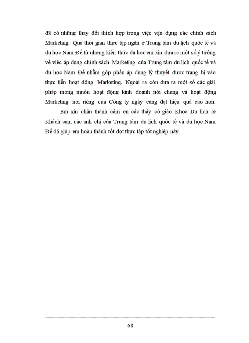 image for page Vận dụng Marketing hỗn hợp nhằm thu hút thị trường khách Pháp tại trung tâm du lịch quốc tế và du học Nam Đế