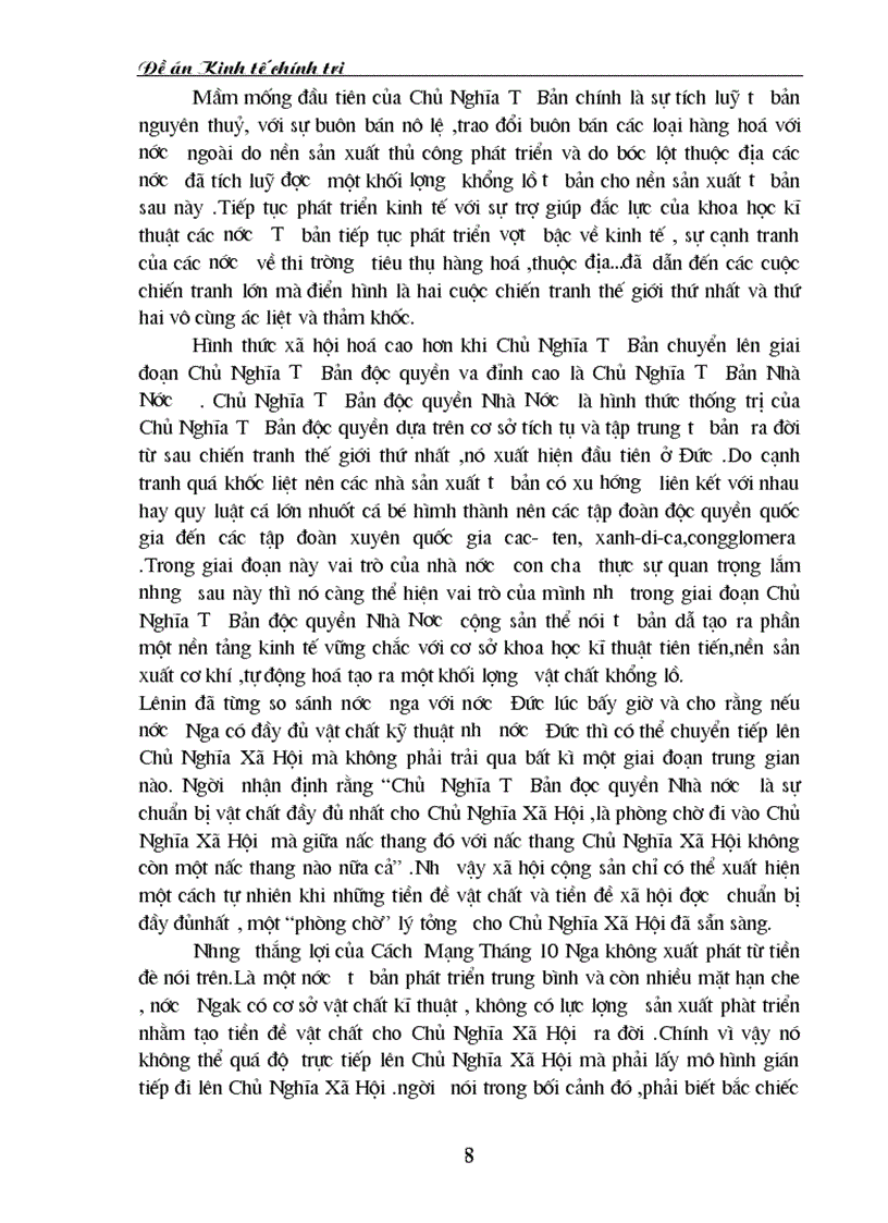 image for page Lý luận của Lê Nin về chủ nghĩa tư bản nhà nước và sự vận dụng đó ở Việt nam hiện nay