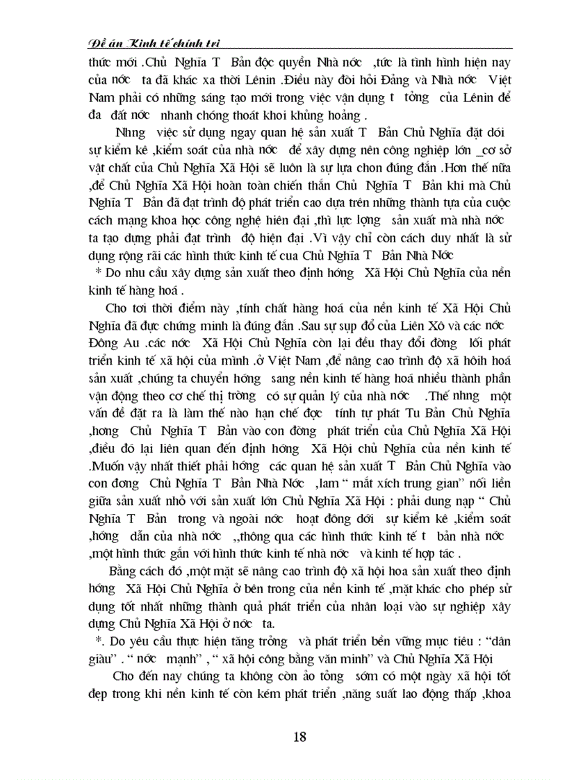 image for page Lý luận của Lê Nin về chủ nghĩa tư bản nhà nước và sự vận dụng đó ở Việt nam hiện nay