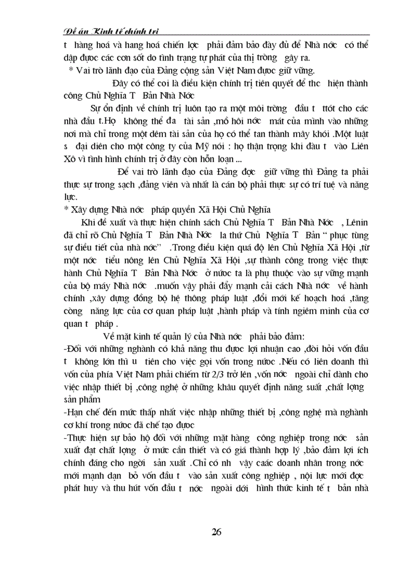 image for page Lý luận của Lê Nin về chủ nghĩa tư bản nhà nước và sự vận dụng đó ở Việt nam hiện nay