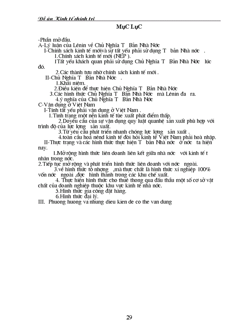 image for page Lý luận của Lê Nin về chủ nghĩa tư bản nhà nước và sự vận dụng đó ở Việt nam hiện nay