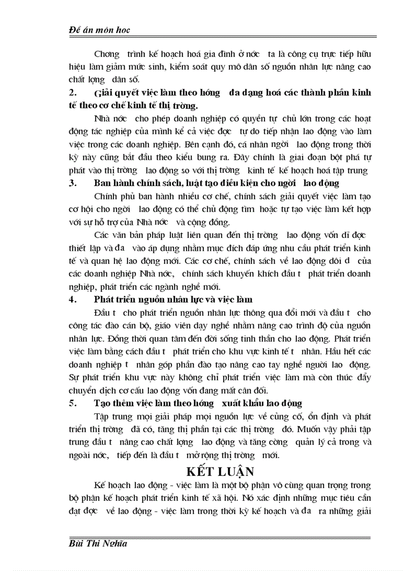 image for page Kế hoạch lao động việc làm và những giải pháp giải quyết việc làm ở Việt Nam