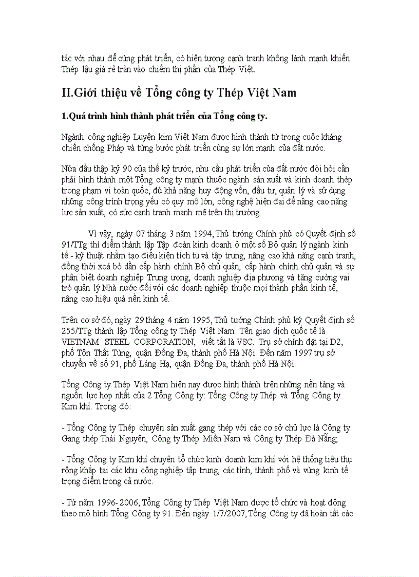 image for page Đầu tư nâng cao năng lực cạnh tranh tại Tổng công ty Thép Việt Nam giai đoạn 2004 2008 Thực trạng và giải pháp