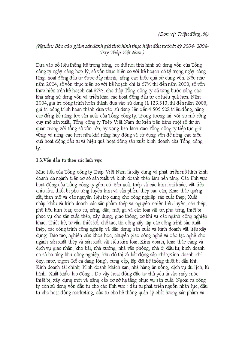 image for page Đầu tư nâng cao năng lực cạnh tranh tại Tổng công ty Thép Việt Nam giai đoạn 2004 2008 Thực trạng và giải pháp