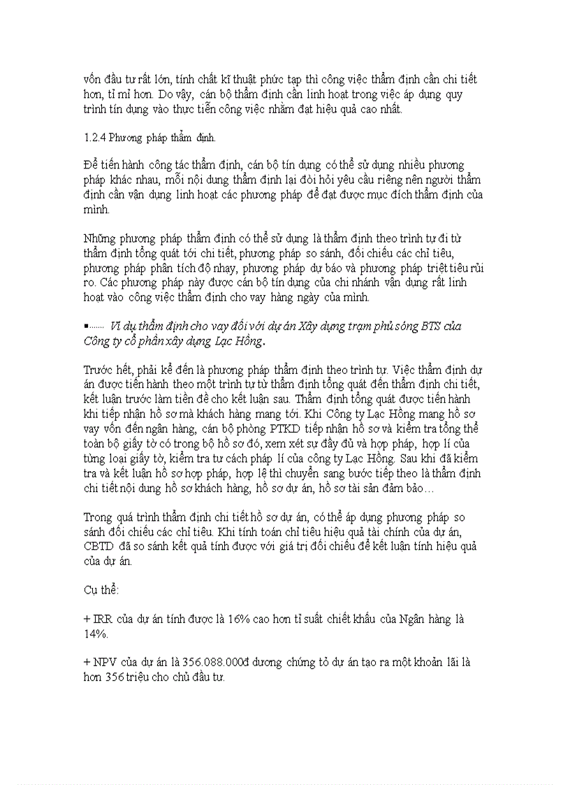 image for page Hoàn thiện công tác thẩm định dự án đầu tư lĩnh vực bất động sản tại Ngân hàng thương mại cổ phần Nhà Hà Nội chi nhánh Vạn Phúc