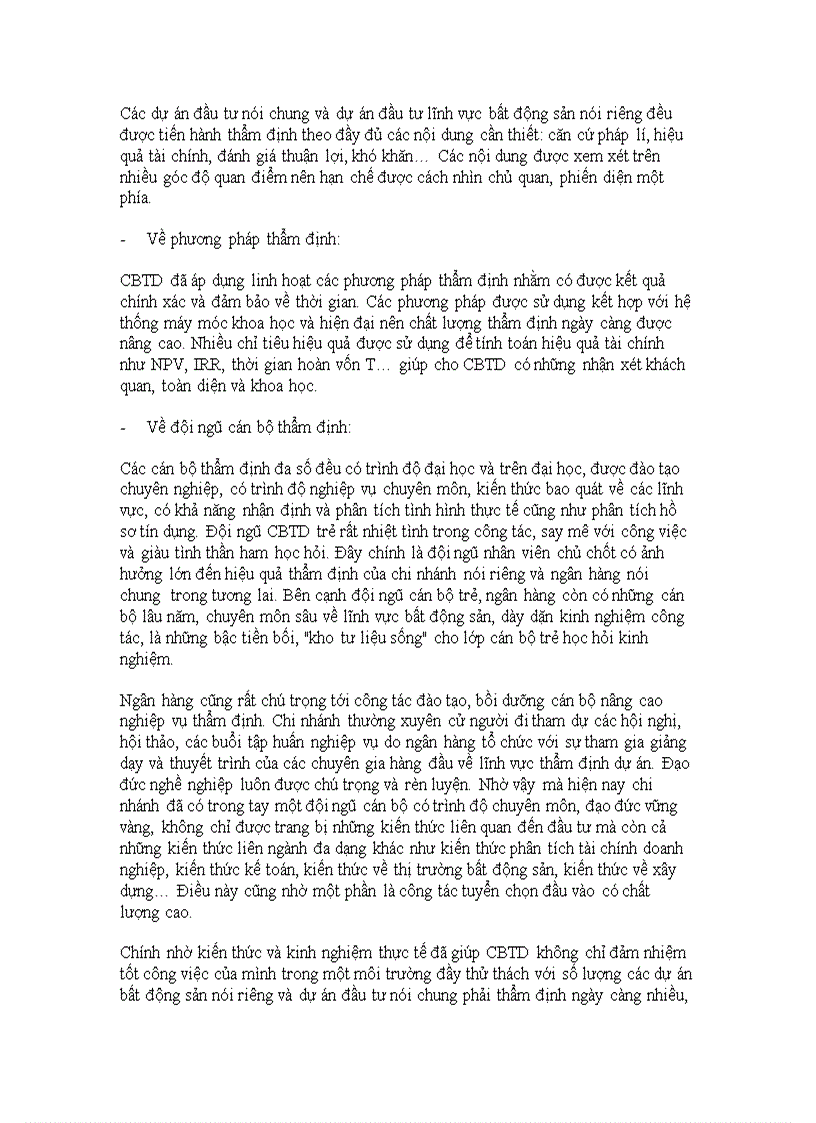 image for page Hoàn thiện công tác thẩm định dự án đầu tư lĩnh vực bất động sản tại Ngân hàng thương mại cổ phần Nhà Hà Nội chi nhánh Vạn Phúc