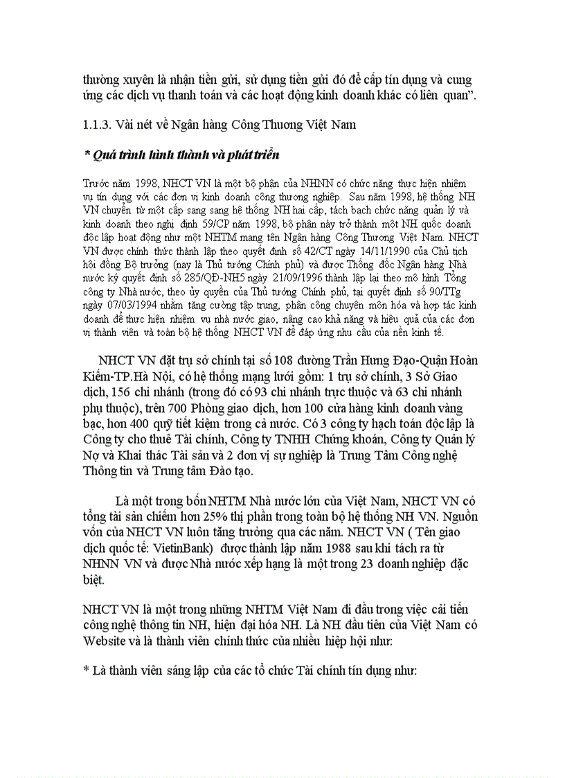 image for page Các phương pháp chủ yếu được áp dụng trong thẩm định tài chính dự án đầu tư tại Chi nhánh Ngân hàng Công Thương Thanh Xuân Thực trạng và một số ý kiến đề xuất