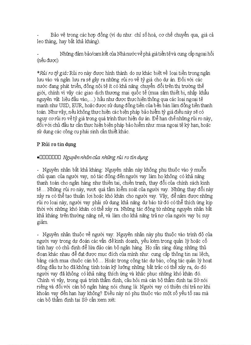 image for page Rủi ro và đánh giá rủi ro trong thẩm định dự án xin vay vốn tại Sở giao dịch I ngân hàng Công Thương