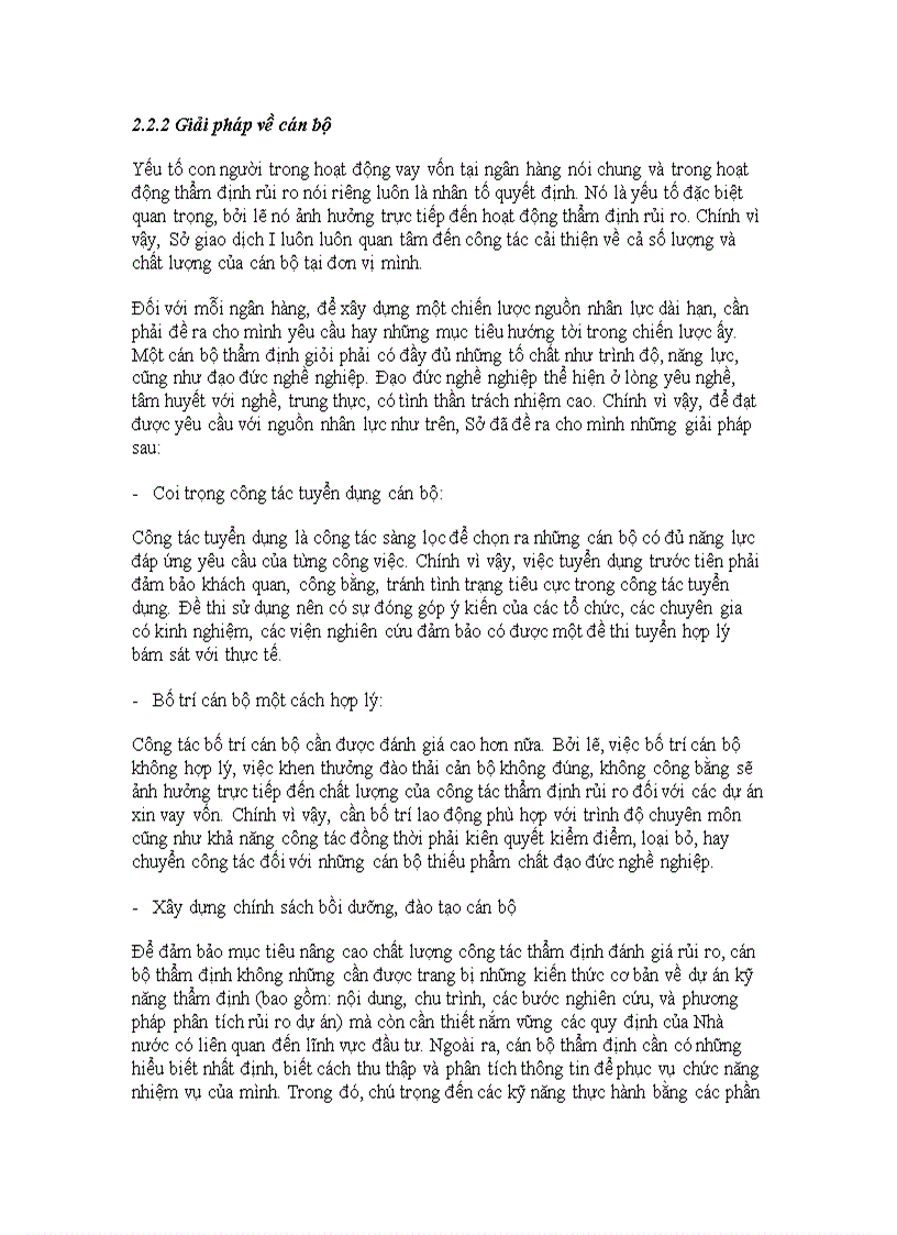 image for page Rủi ro và đánh giá rủi ro trong thẩm định dự án xin vay vốn tại Sở giao dịch I ngân hàng Công Thương