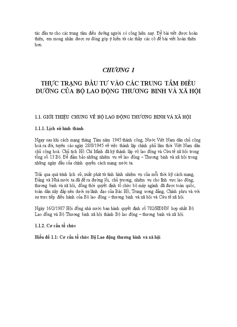 image for page Tình hình đầu tư vào các trung tâm điều dưỡng người có công Bộ Lao động thương binh và xã hội