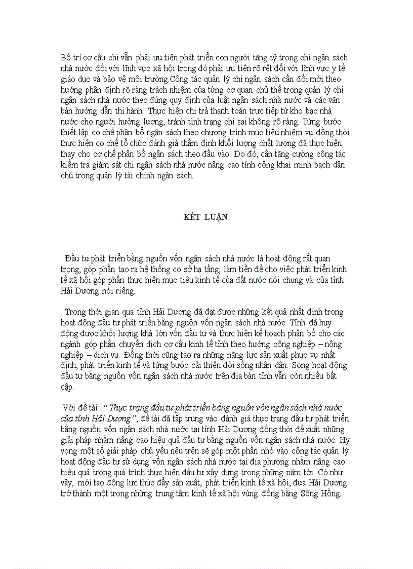 image for page Thực trạng đầu tư phát triển bằng nguồn vốn ngân sách nhà nước tỉnh Hải Dương