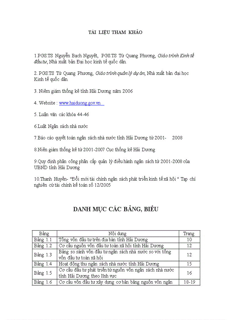 image for page Thực trạng đầu tư phát triển bằng nguồn vốn ngân sách nhà nước tỉnh Hải Dương