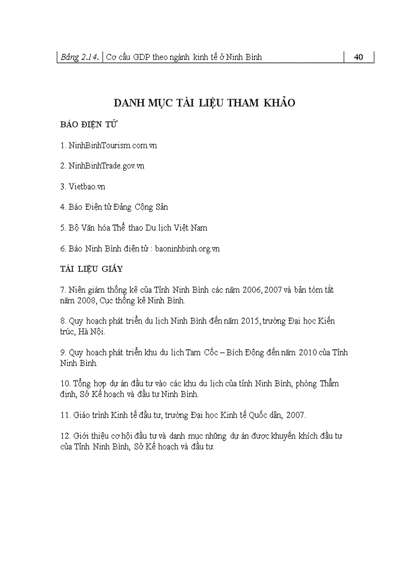 image for page Đầu tư phát triển ngành du lịch tỉnh Ninh Bình Thực trạng và giải pháp