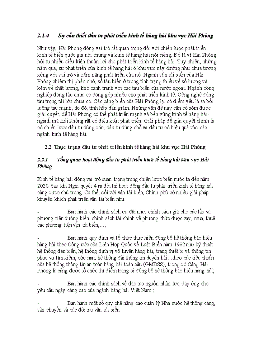 image for page Đầu tư phát triển kinh tế hàng hải khu vực Hải Phòng thực trạng và giải pháp