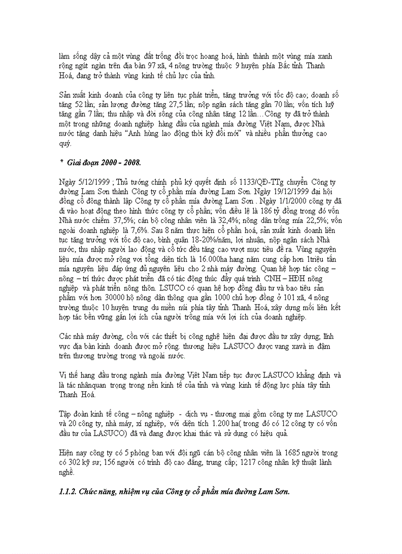 image for page Đầu tư theo dự án tại công ty cổ phần mía đường Lam Sơn Thực trạng và giải pháp